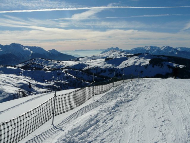 Bisanne vu du Mont Vores